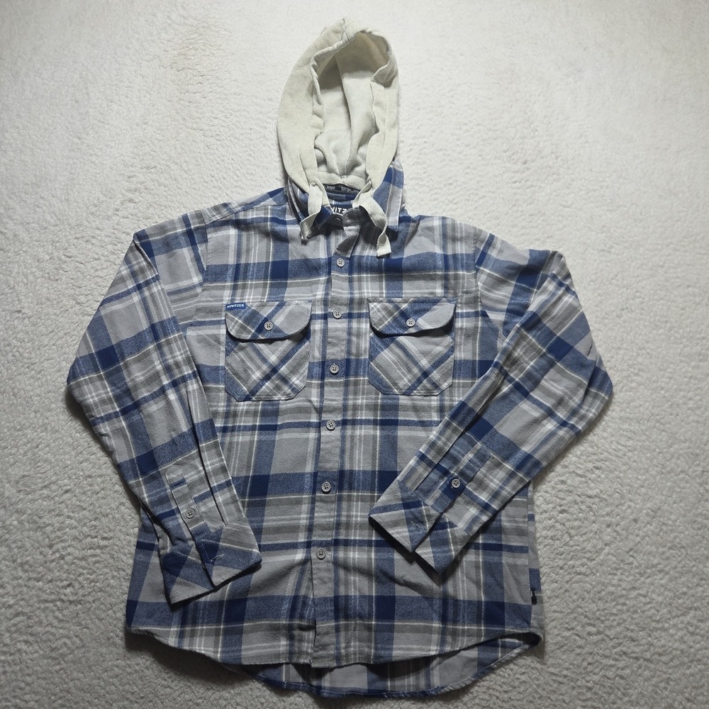 Howitzer Style Men's Button Down Flannel Argonne Military‎ Grunt MFG Sz Small
